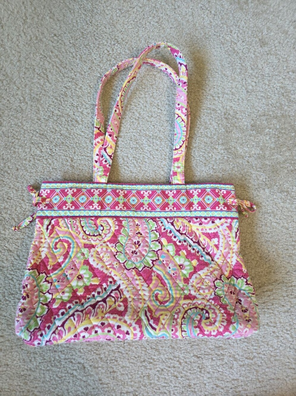 Vera Bradley Tie Tote- Capri Melon